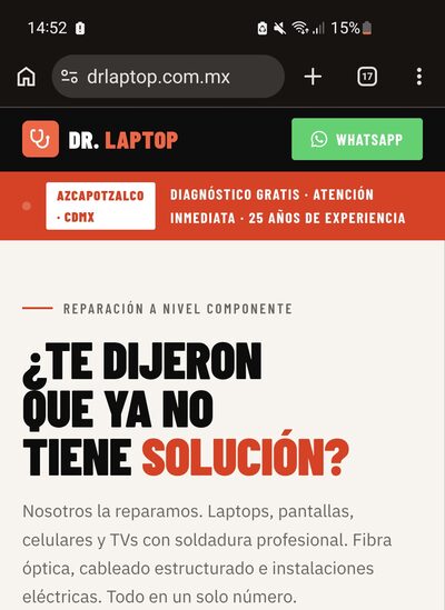 Captura de pantalla de Dr. Laptop