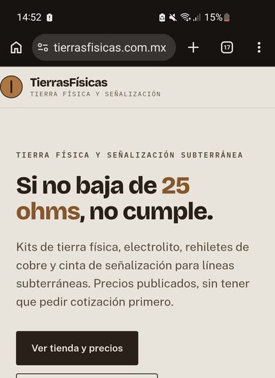Captura de pantalla de TierrasFísicas